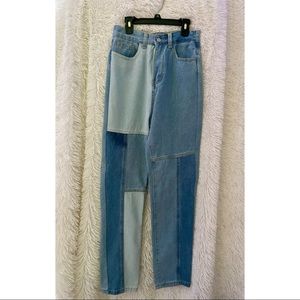 Shein, High waist color block Jeans Size Small